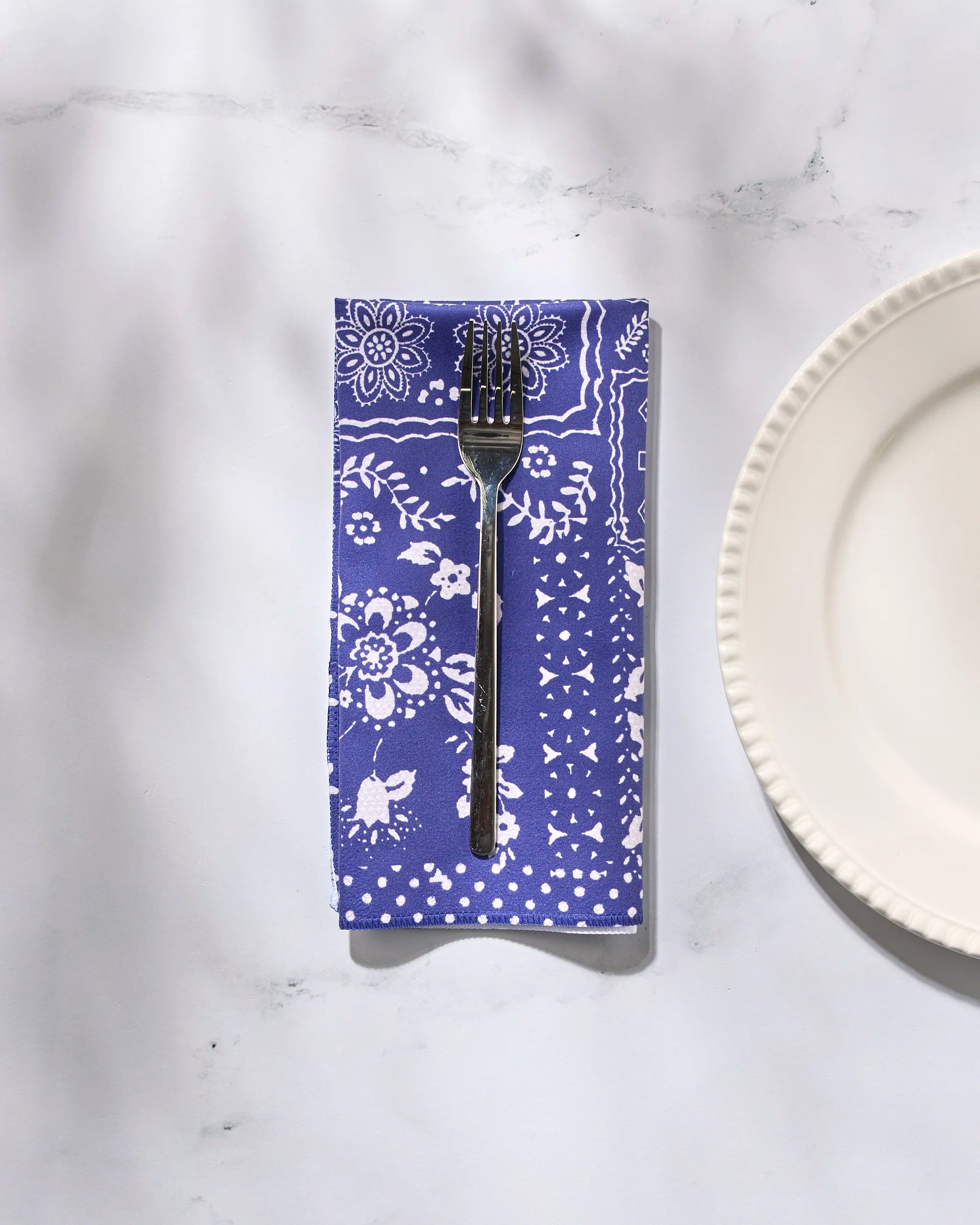 Blossoming Bandanna Blue