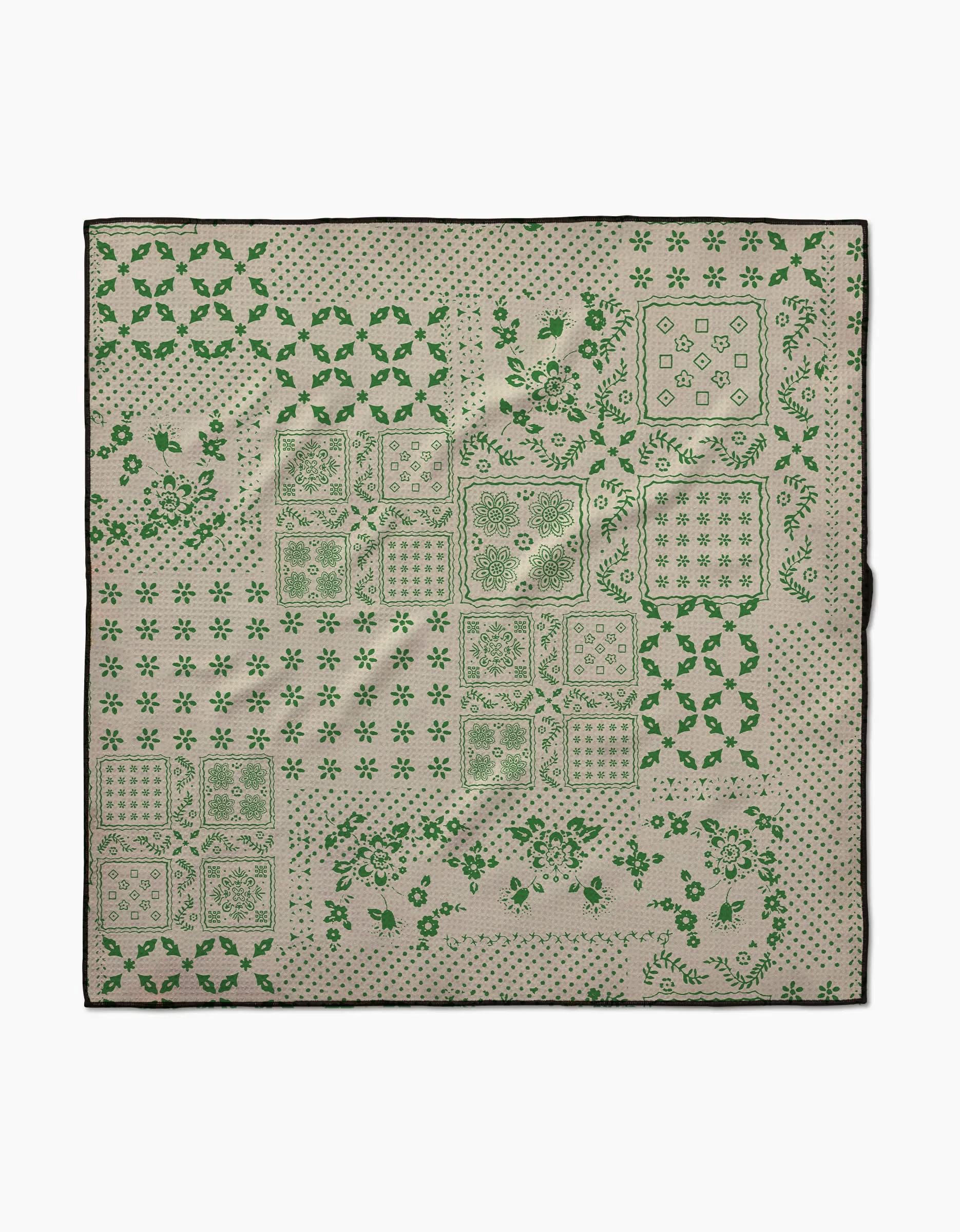 Blossoming Bandanna Green