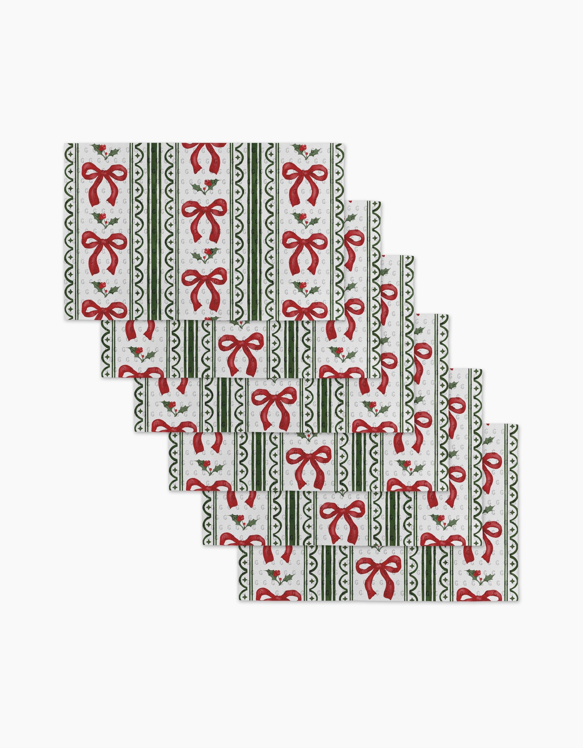 Christmas Bow Stripe